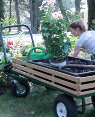 Garden Wagon & Utility Cart for Outdoor Enthusiast Use