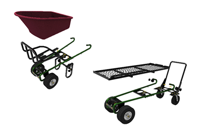 Large Wheelbarrow and Utility Cart Attachments